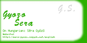 gyozo sera business card